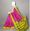 PRKSILWS4O05SICC02- light weight Ikat silk saree