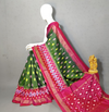 PRKSILWS4V27XEDC10- light weight Ikat silk saree