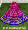 PSDHFSLG4V01SIDC24- Free Size Ikat Silk Lehenga