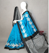 PGMRIDSS4O08BICC01- Ikat silk saree