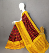 PRKSILWS4V27XEDC07- light weight Ikat silk saree