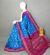 PRKSILWS4O05SICC04- light weight Ikat silk saree