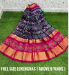 PSDHFSLG4V01SIDC32- Free Size Ikat Silk Lehenga