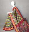 PGMRIDSS4O08BICC22- Ikat silk saree