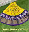 PSDHZSLG4V13ITDC29- Zero size Ikat silk lehenga