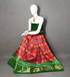 PRIHFSLG4D25SZCD06- Free Size Ikat Silk Lehenga