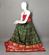 PRIHFSLG4D25SZCD45- Free Size Ikat Silk Lehenga