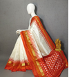 PRKSILWS4V14XZDC15- light weight Ikat silk saree