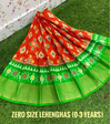 PSDHZSLG4V13ITDC42- Zero size Ikat silk lehenga