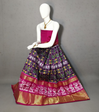 PRIHFSLG4D25SZCD43- Free Size Ikat Silk Lehenga