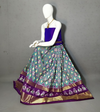 PRIHFSLG5J08SZCC08- Free Size Ikat Silk Lehenga