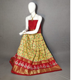 PRIHFSLG4D25SZCD26- Free Size Ikat Silk Lehenga