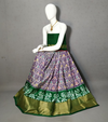 PRIHFSLG4D25SZCD42- Free Size Ikat Silk Lehenga