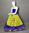 PRIHFSLG4D25SZCD03- Free Size Ikat Silk Lehenga