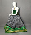 PRIHFSLG4D25SZCD44- Free Size Ikat Silk Lehenga