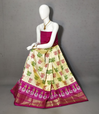 PRIHFSLG5J08SZCC31- Free Size Ikat Silk Lehenga