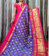 PGMRIDSS4O27BBCC32- Ikat silk saree