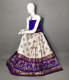 PRIHFSLG4D25SZCD07- Free Size Ikat Silk Lehenga