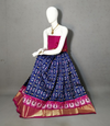 PRIHFSLG5J08SZCC11- Free Size Ikat Silk Lehenga