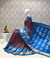 PLXHIDSS4O24NCDD13- Ikat silk saree