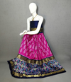 PRIHFSLG4V11SZDC13- Free Size Ikat Silk Lehenga