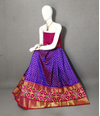 PRIHFSLG4D25SZCD08- Free Size Ikat Silk Lehenga