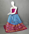 PRIHFSLG4V11SZDC26- Free Size Ikat Silk Lehenga