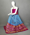 PRIHFSLG5J08SZCC15- Free Size Ikat Silk Lehenga