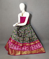 PRIHFSLG5J08SZCC25- Free Size Ikat Silk Lehenga