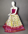 PRIHFSLG4V11SZDC20- Free Size Ikat Silk Lehenga