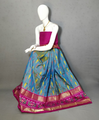 PRIHFSLG4D25SZCD32- Free Size Ikat Silk Lehenga