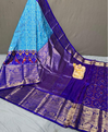 PSRGKBRS4V11FSCD07- Kanchi border Ikat silk saree