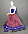 PRIHFSLG4D25SZCD20- Free Size Ikat Silk Lehenga