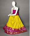 PRIHFSLG4D25SZCD36- Free Size Ikat Silk Lehenga