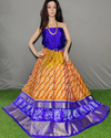 PSSIFSLG4O09SZCD24- Free Size Ikat Silk Lehenga