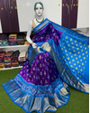 PSRGIDSS4D26BSDD03- Ikat silk saree