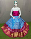 PSRGFSLG4V04SZCD16- Free Size Ikat Silk Lehenga