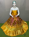 PSRGFSLG4V04SZCD60- Free Size Ikat Silk Lehenga