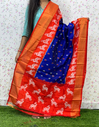 PSDHISDP4S23ZBCD28- Ikat silk dupatta