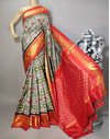 PRIHIDSS4O28NCDD25- Ikat silk saree