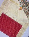 PGMRKBRS4D16FSCD60- Kanchi border Ikat silk saree