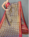 PUSNFTHS4D14NTDC10- Full tissue Ikat silk saree