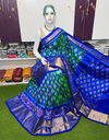 PSRGDSS4V14BSCC10- Ikat silk saree