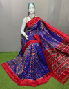 PSRGIDSS4O25BSCC32- Ikat silk saree