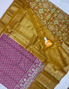 PGMRKBRS4D31FSCD60- Kanchi border Ikat silk saree