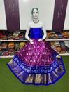 PSRGFSLG4V11SZCC56- Free Size Ikat Silk Lehenga