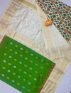 PGMRKBRS4D16FSCD61- Kanchi border Ikat silk saree