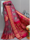 PSNTIDSS4O26CECD03- Ikat silk saree