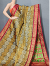 PUSNFTHS4D14NTDC02- Full tissue Ikat silk saree