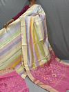 PGMRIDSS4G07XSCC03- Ikat Dupion silk saree